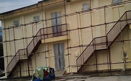 外墻外保溫噴聚氨酯發泡